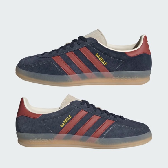 Adidas Gazelle Indoor (colors: Legend Ink / Preloved Ruby / Wonder White) - Picture 12 of 14